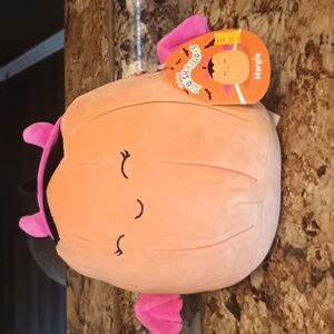 Squishmallows Pink Pumpkin Plush Bat Pumpkin Margie New